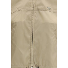 Prada Beige Recycled Polyamide Shell Jacket