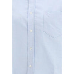 Ami Paris Blue Cotton Dress Shirt