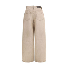 Brunello Cucinelli Beige Cotton Jeans Denim
