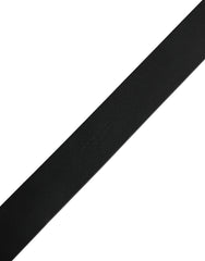 Dolce & Gabbana Black Calf Leather Gold Metal Buckle Belt