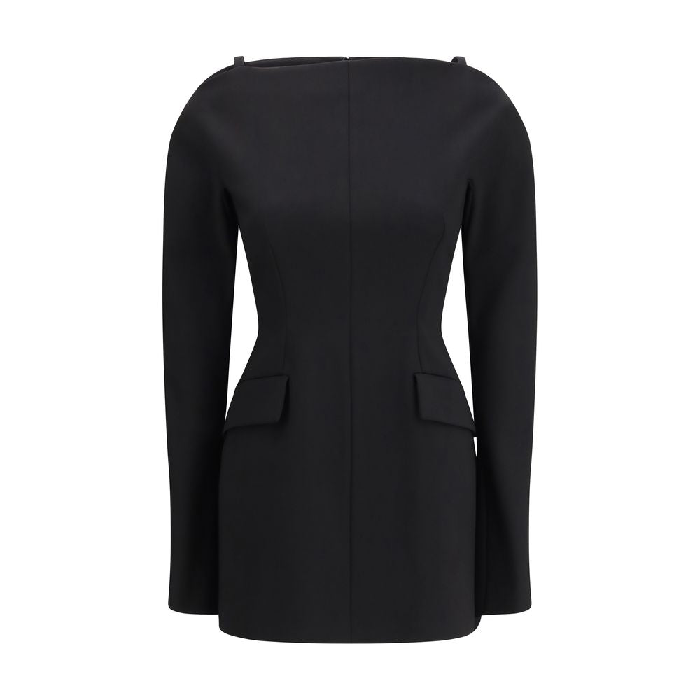 Max Mara Black Polyester Casual Dress