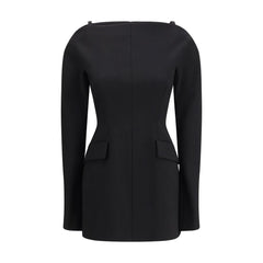 Max Mara Black Polyester Casual Dress