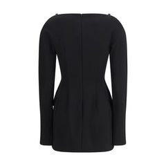 Max Mara Black Polyester Casual Dress