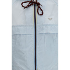 Prada Blue Recycled Polyamide Shell Jacket