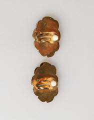 Dolce & Gabbana Gold Brass BOOM Cartoon Crystal Clip-On Women