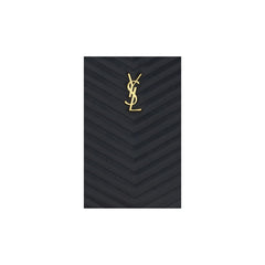 Saint Laurent Black Calf Leather Bos Taurus Clutch Bag