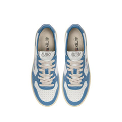 Autry Blue Leather Low Top Sneakers