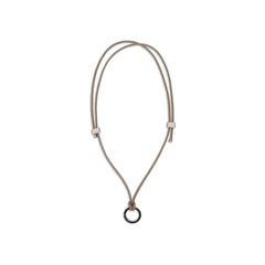 Brunello Cucinelli Black Calf Leather Bos Taurus Necklace