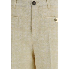 Gucci Beige Cotton Casual Pants