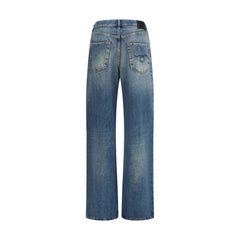 R13 Blue Cotton Jeans Denim