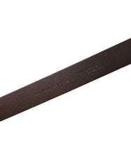 Dolce & Gabbana Men Brown Classic Leather Logo Buckle Belt
