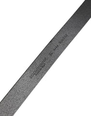 Dolce & Gabbana Men Black Classic Leather Metal Buckle Belt
