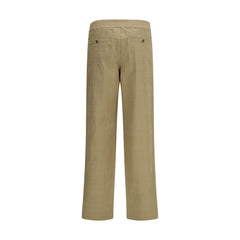 Burberry Beige Cotton Casual Pants