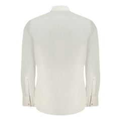 Hugo Boss White Cotton Men Shirt
