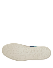 Dolce & Gabbana Multicolor Leather Mid Top Sneakers Shoes
