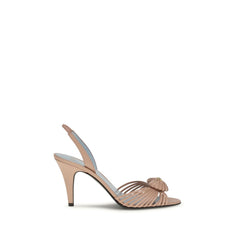 Valentino Garavani Beige Goatskin Stiletto Heel Sandals