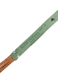 Scervino Street Brown Leather Silver Tone Buckle Waist Belt