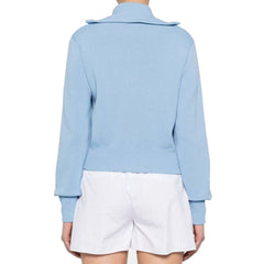 Autry Blue Nylon Cardigan