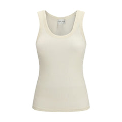 Forte_Forte Beige Wool Oves Aries Sleeveles T-Shirt