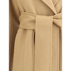 Khaite Beige Wool Coat
