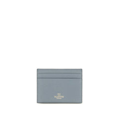Valentino Garavani Blue Calf Leather Bos Taurus Wallet