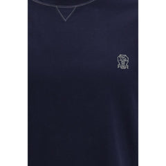 Brunello Cucinelli Blue Cotton T-Shirt