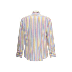 Etro Multicolor Linen Pattern Shirt
