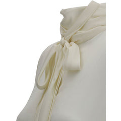 Khaite White Silk Dress Shirt