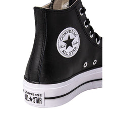 Converse Black Polyethylene Platform Sneakers