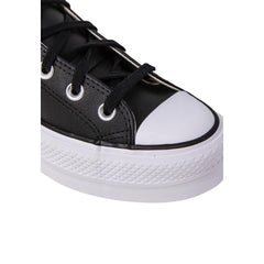 Converse Black Polyethylene Platform Sneakers