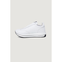 Love Moschino White Leather Low Top Sneakers