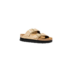 Birkenstock Beige Synthetic Platform Sandals