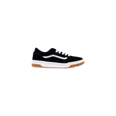 Vans Black And White Suede Leather Low Top Sneakers