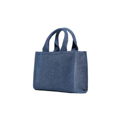 Love Moschino Blue Cotton Handbag