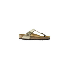 Birkenstock Gold Synthetic Flat Sandals