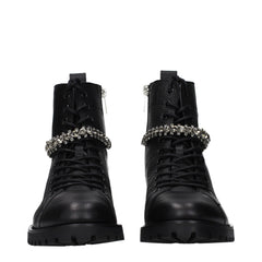 Jimmy Choo Black Leather Ankle Boots