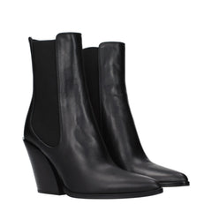 Jimmy Choo Black Leather Ankle Boots