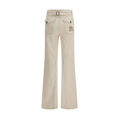 Burberry Beige Cotton Bootcut Jeans