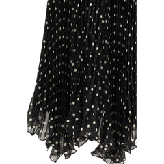 Valentino Black Silk Skirt