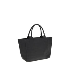 Ganni Black Recycled Cotton Shoulder Bag