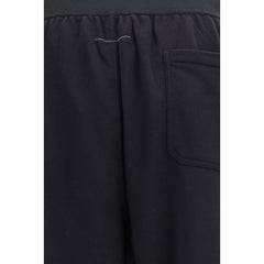 MM6 Black Cotton Athletic Pants