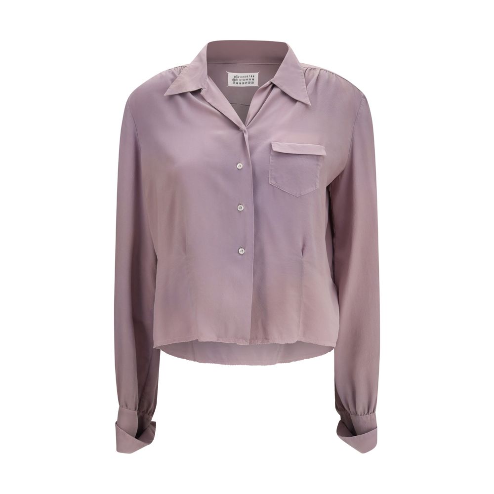 Margiela Purple Silk Dress Shirt