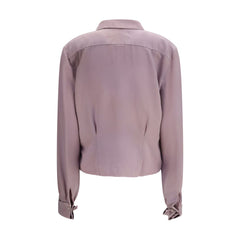 Margiela Purple Silk Dress Shirt