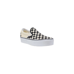 Vans White Fabric Platform Sneakers