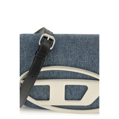 Diesel Blue Cotton Shoulder Bag
