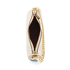 Michael Kors Gold Canvas Shoulder Bag