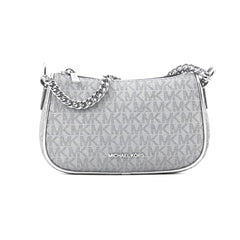 Michael Kors Gray Canvas Shoulder Bag