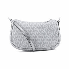 Michael Kors Gray Canvas Shoulder Bag