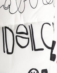 Dolce & Gabbana White Logo Print Whole Head Wrap Capello Hat
