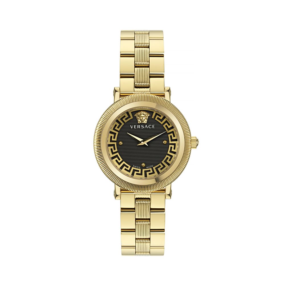 Versace Gold Stainless Steel Dress Watch